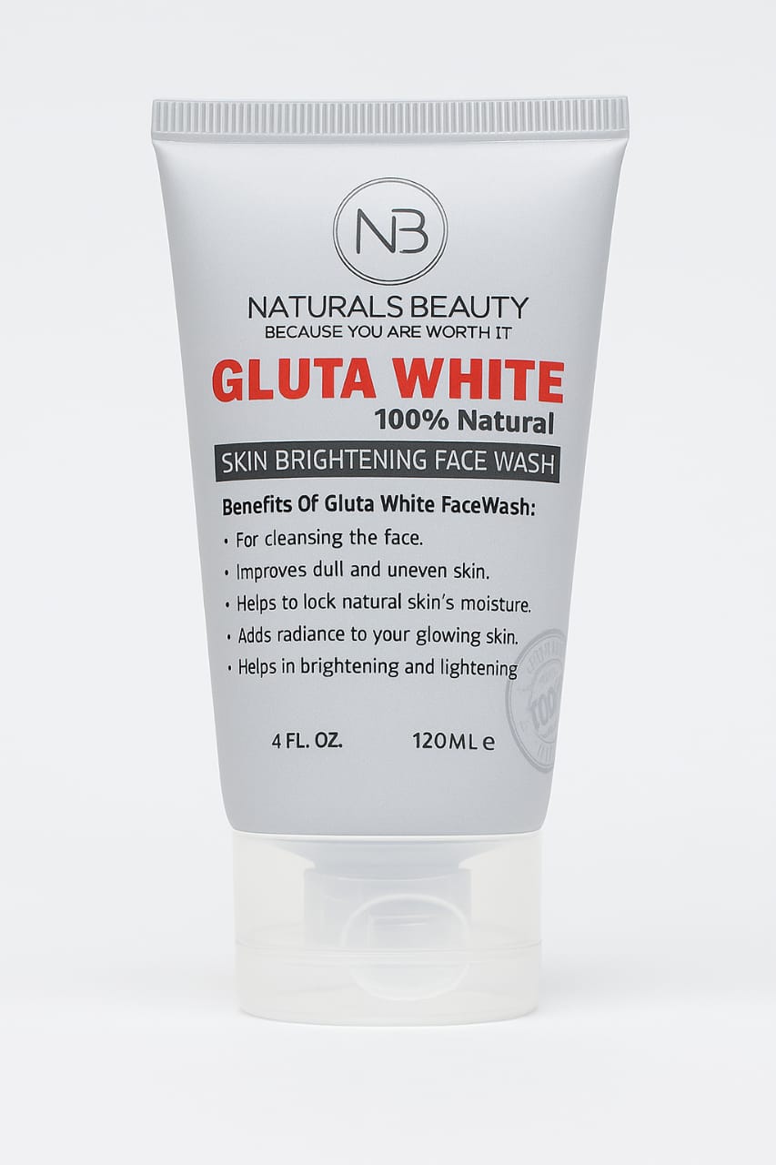 gluta white face wash