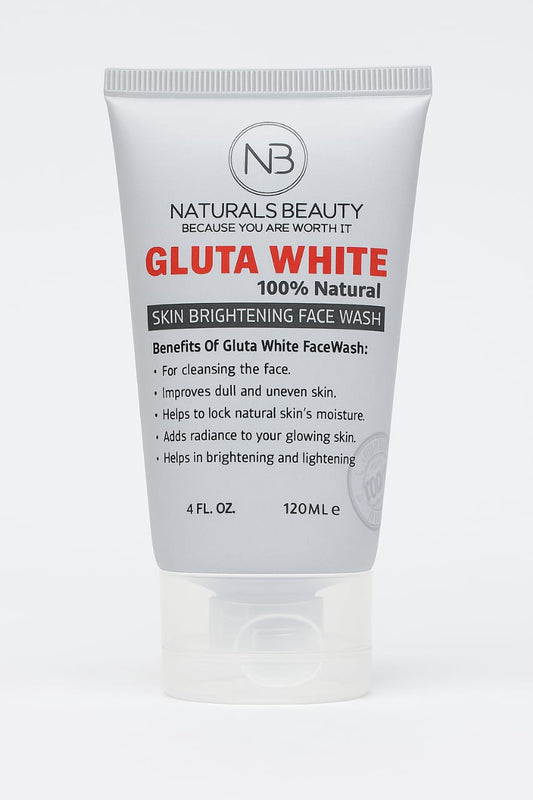 gluta white face wash