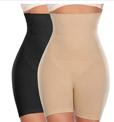 high-waisted shaping shorts (body shaper)